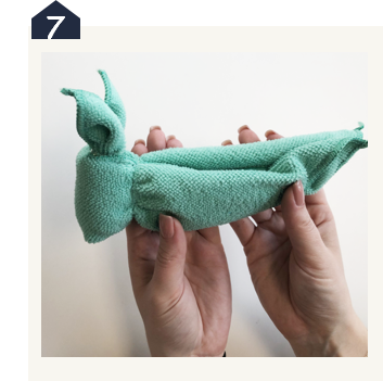 Lavette microfibre Eléphant Maison