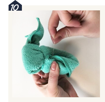 Lavette microfibre Eléphant Maison