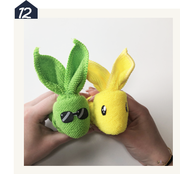 Lapins en lavettes microfibre Eléphant Maison