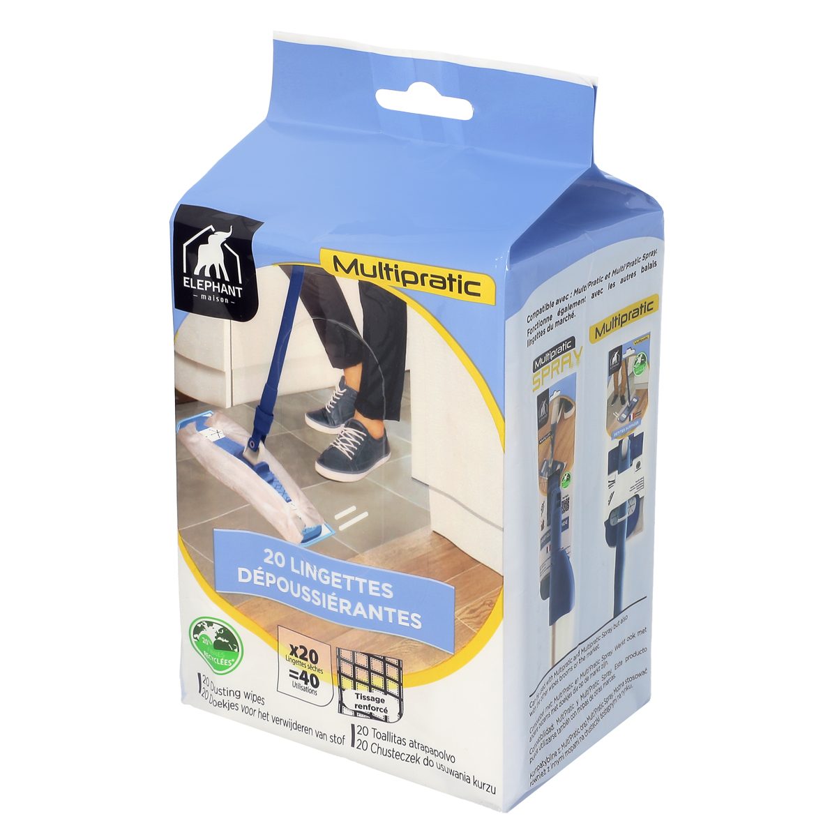 Lingettes dépoussiérantes Multi’Pratic - Eléphant Maison