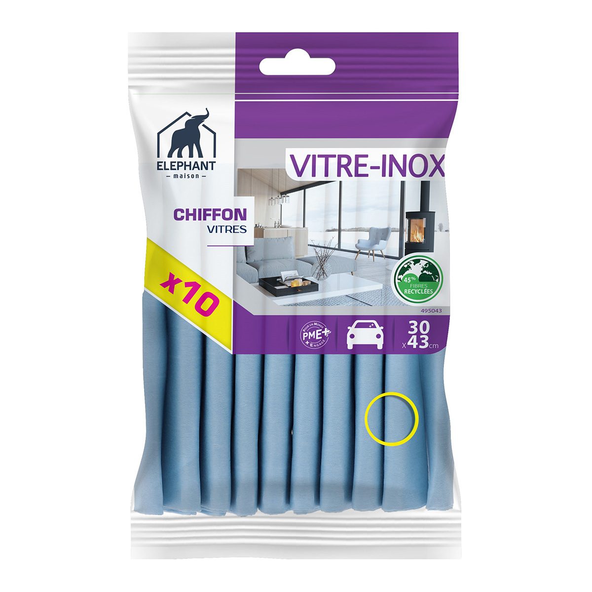 Chiffons vitres x10 - Elephant Maison