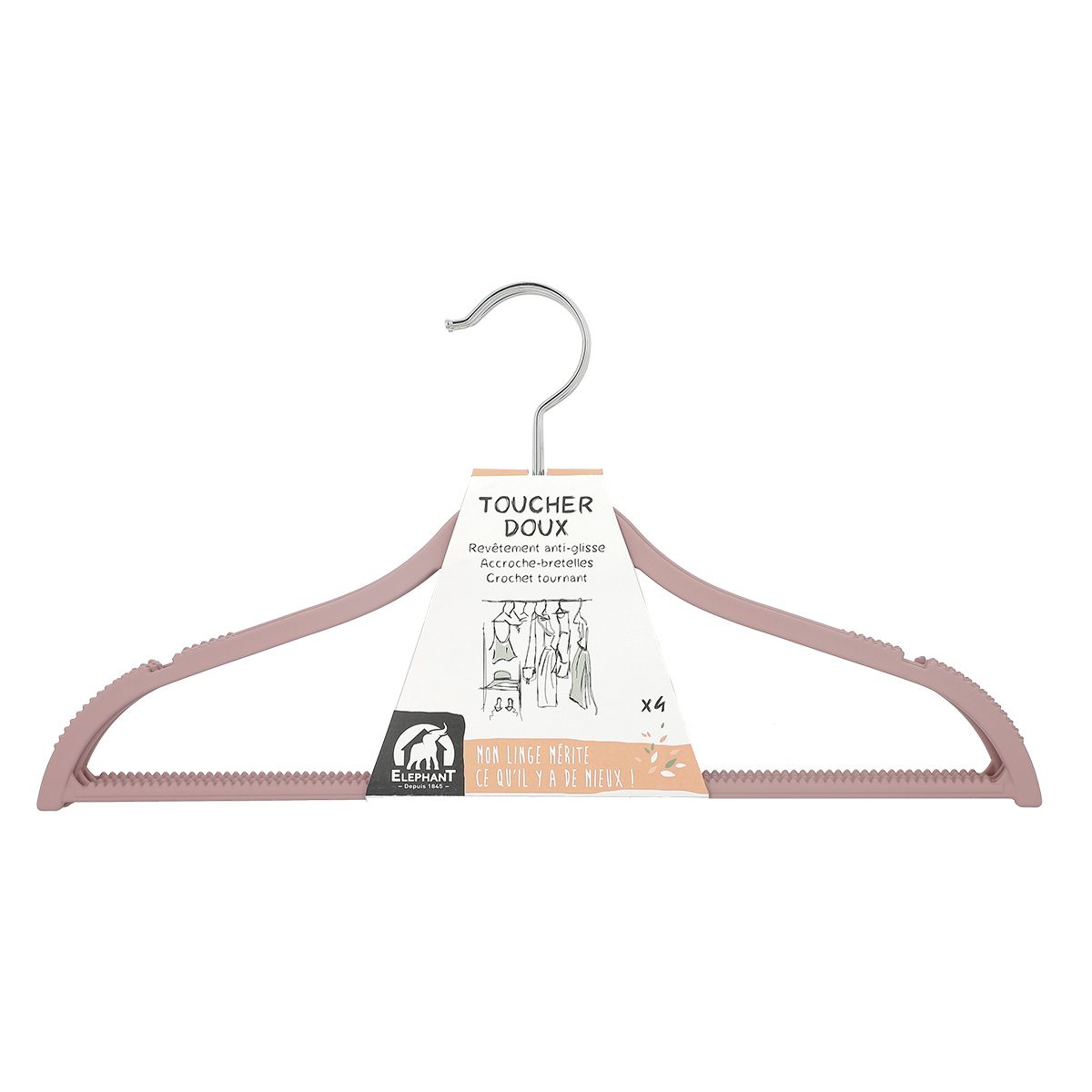 Cintre Soft Touch Eléphant Maison