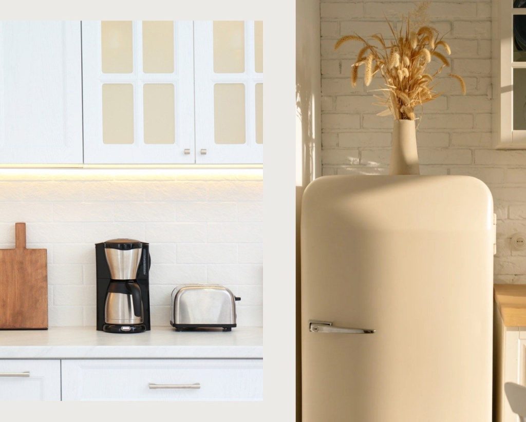 photo d'appareils électroménagers dans une cuisine