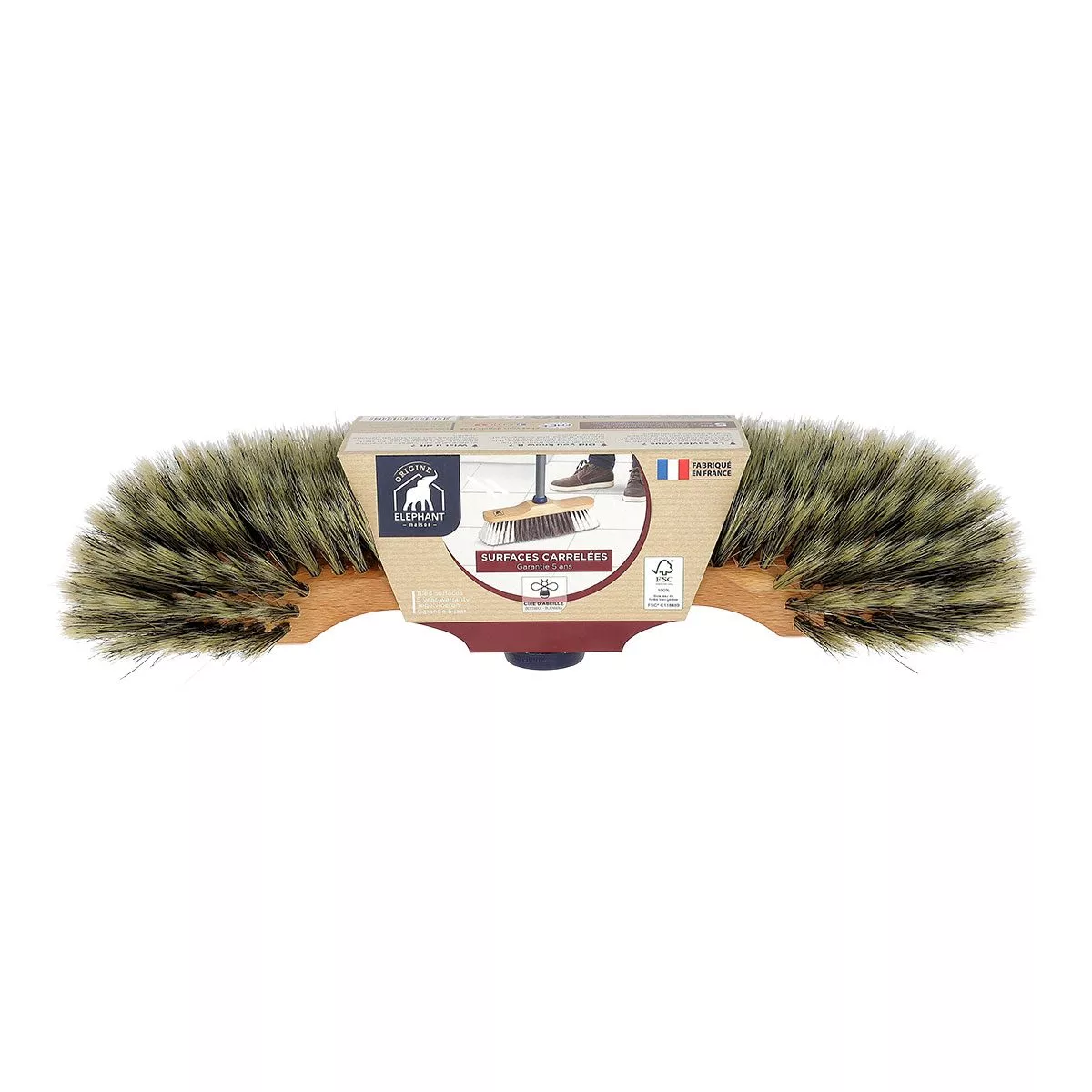 Balai demi-tête soie Origine Eléphant Maison