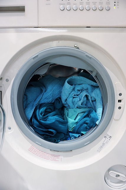 Machine remplie de linge