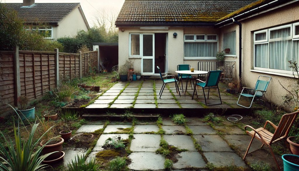 Terrasse pas entretenue