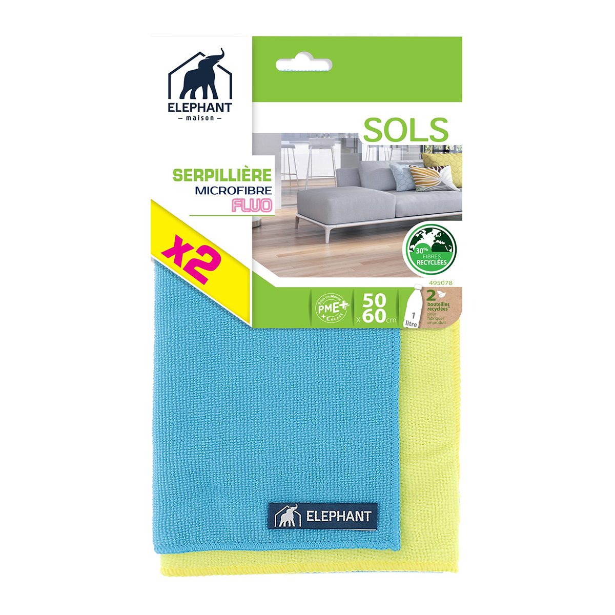 Serpillière Fluo x2