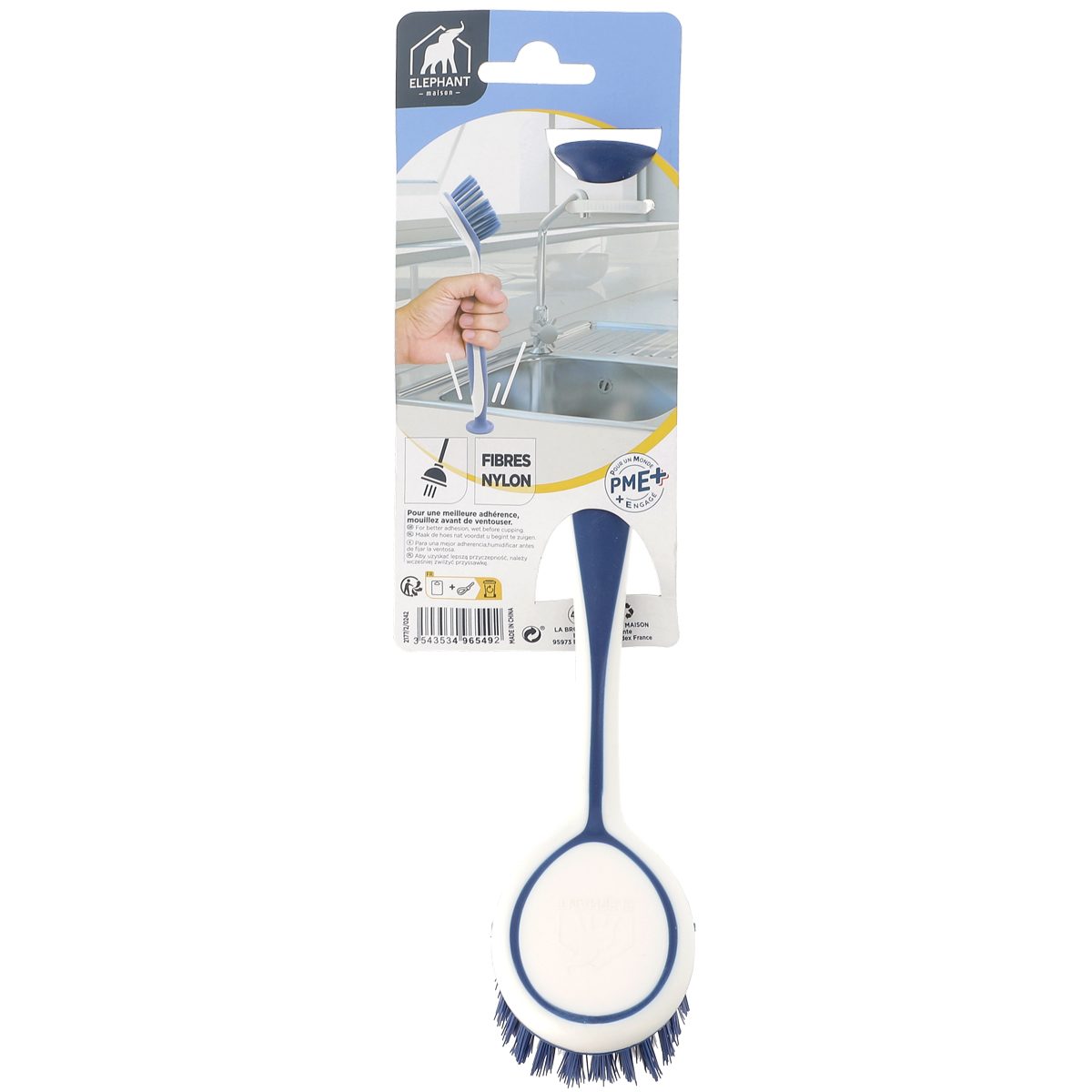 Brosse vaisselle ventouse