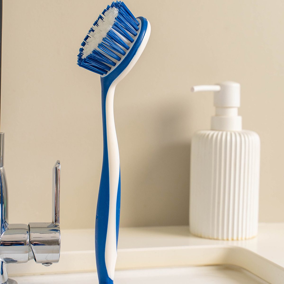 Brosse vaisselle ventouse