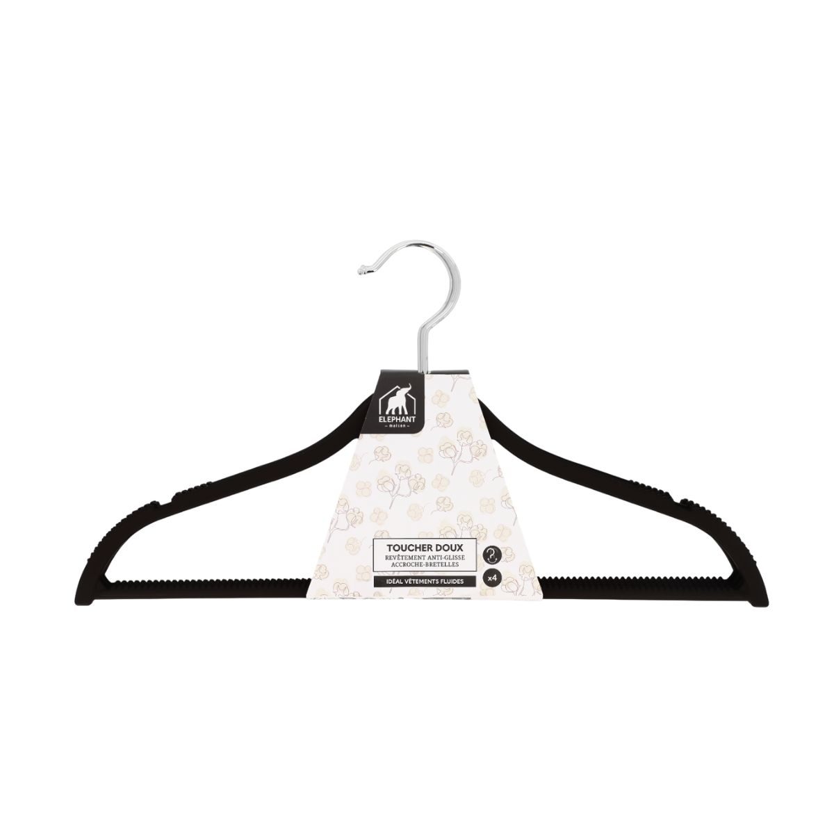 Cintre plastique soft touch x4