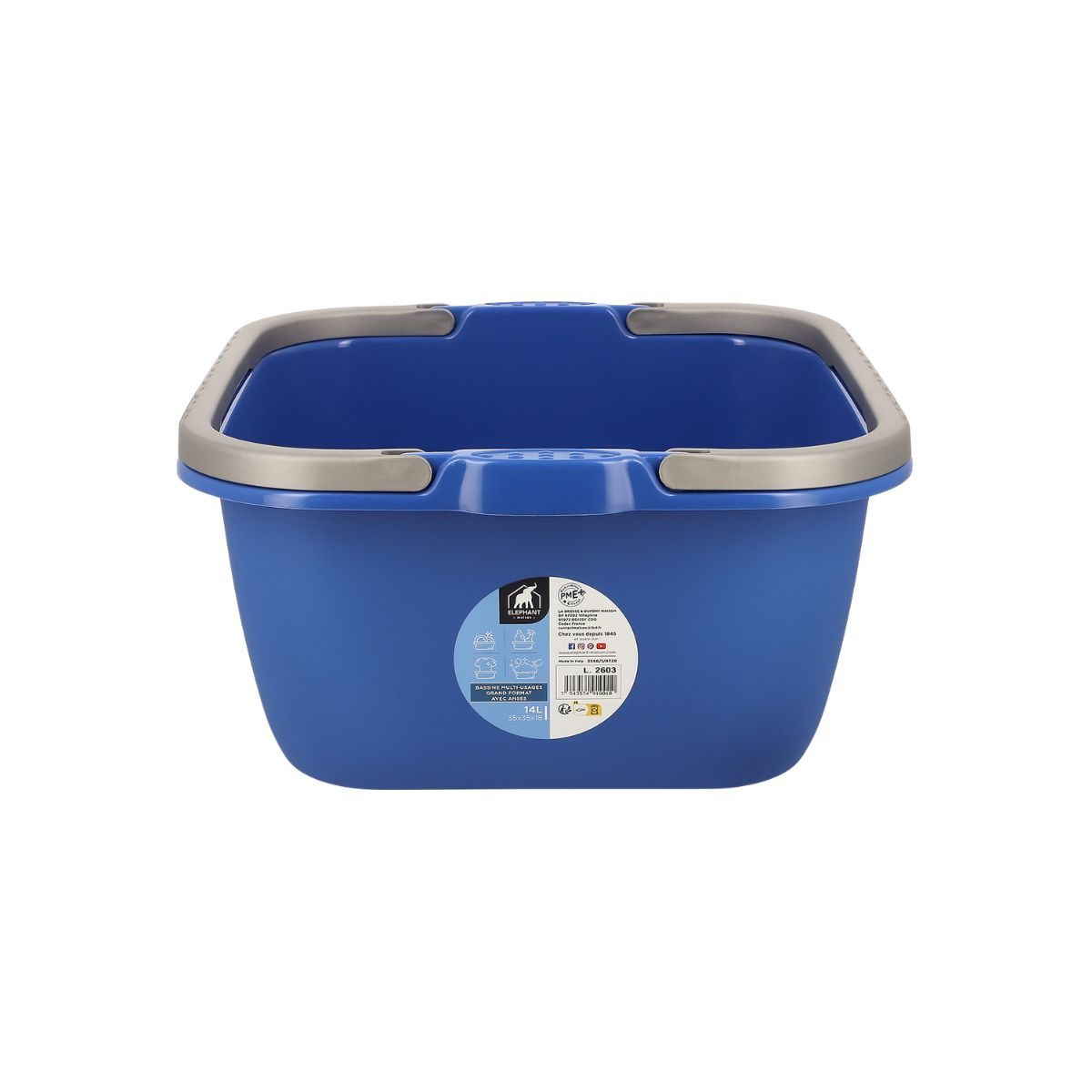 Bassine avec anses 14L