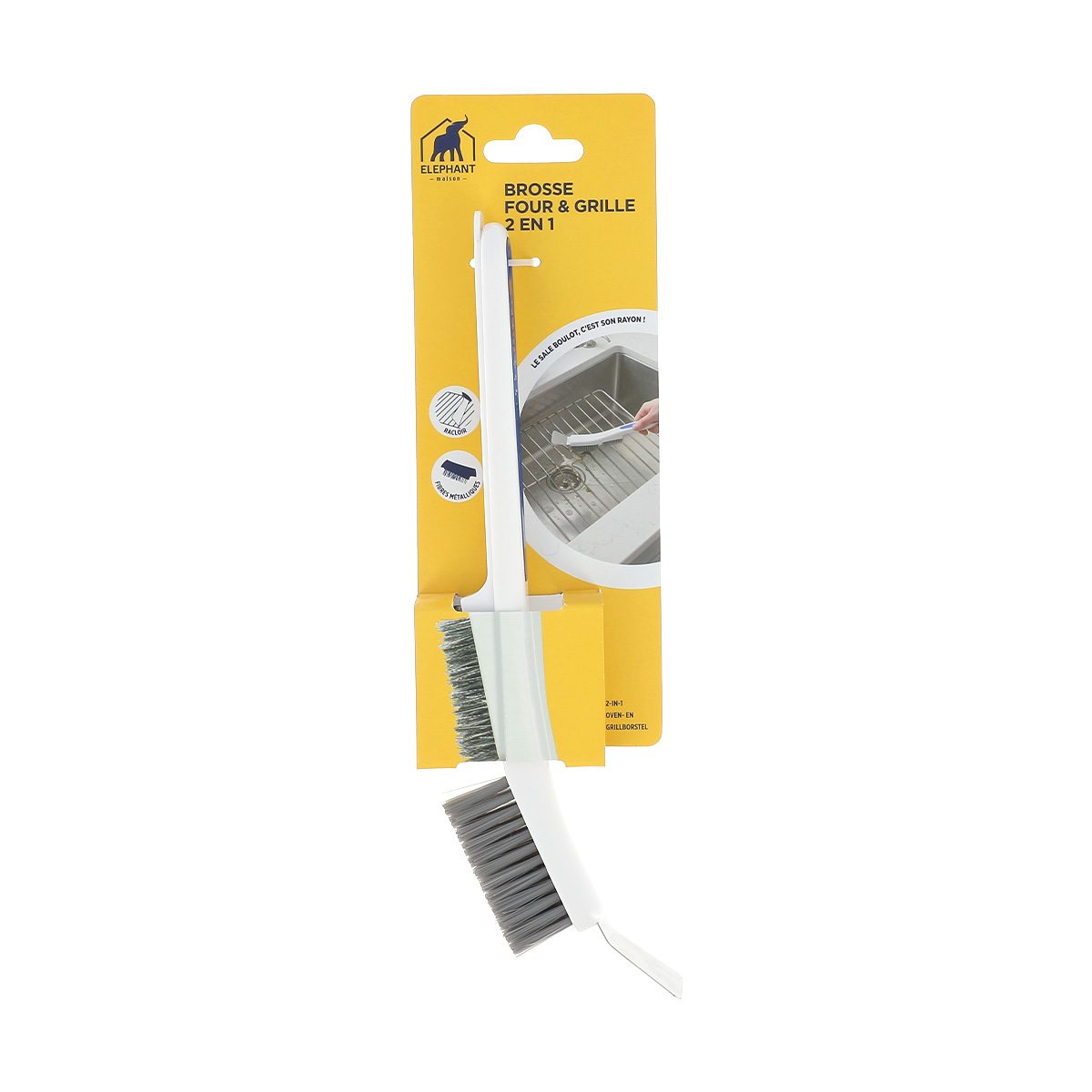 Brosse four & grille 2 en 1